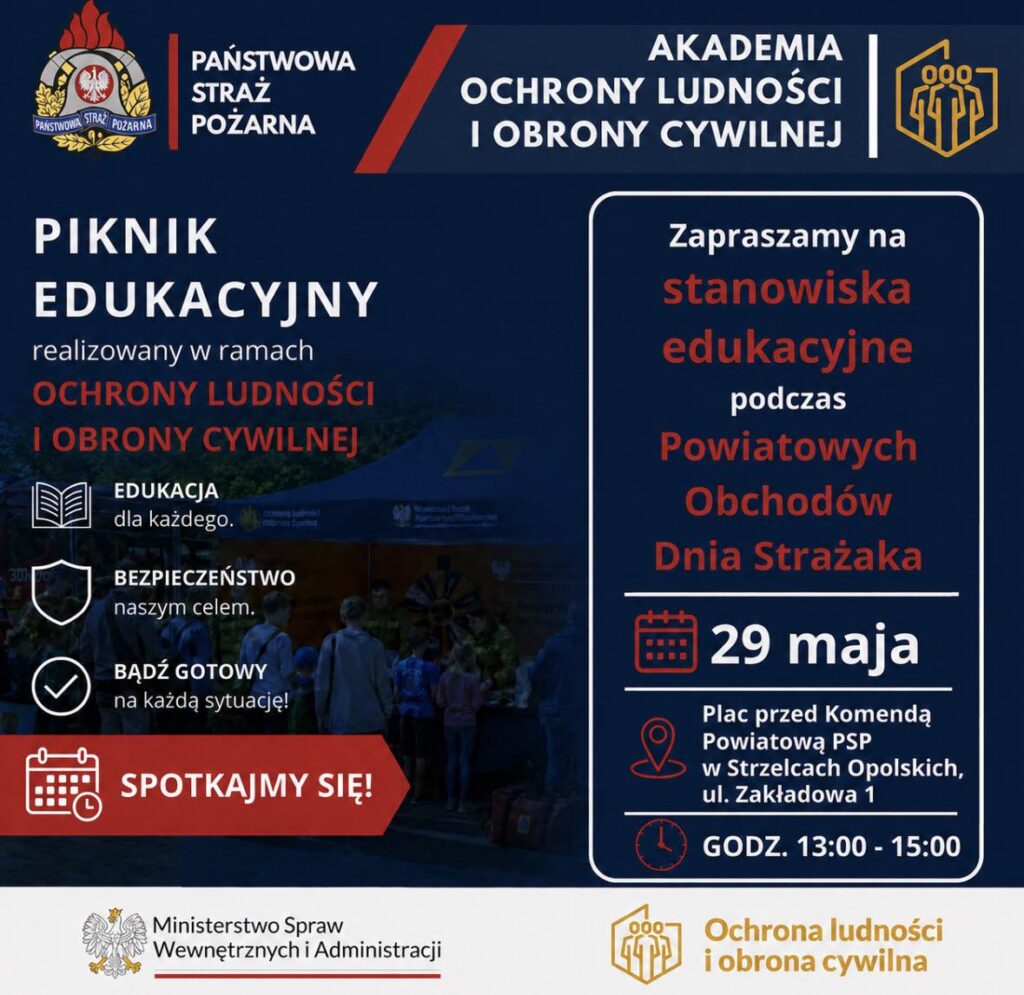 Edukacyjny piknik z okazji Dnia Strażaka